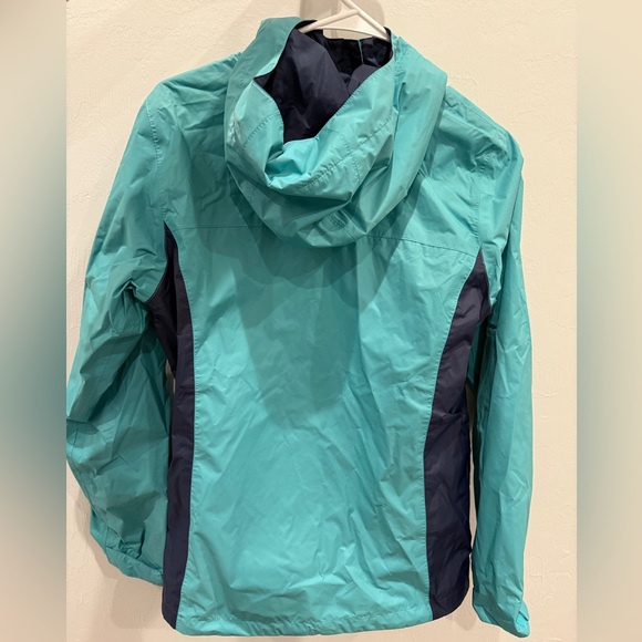 Columbia Rain Jacket / Wind Breaker in Teal and Navy - Picture 2 of 3